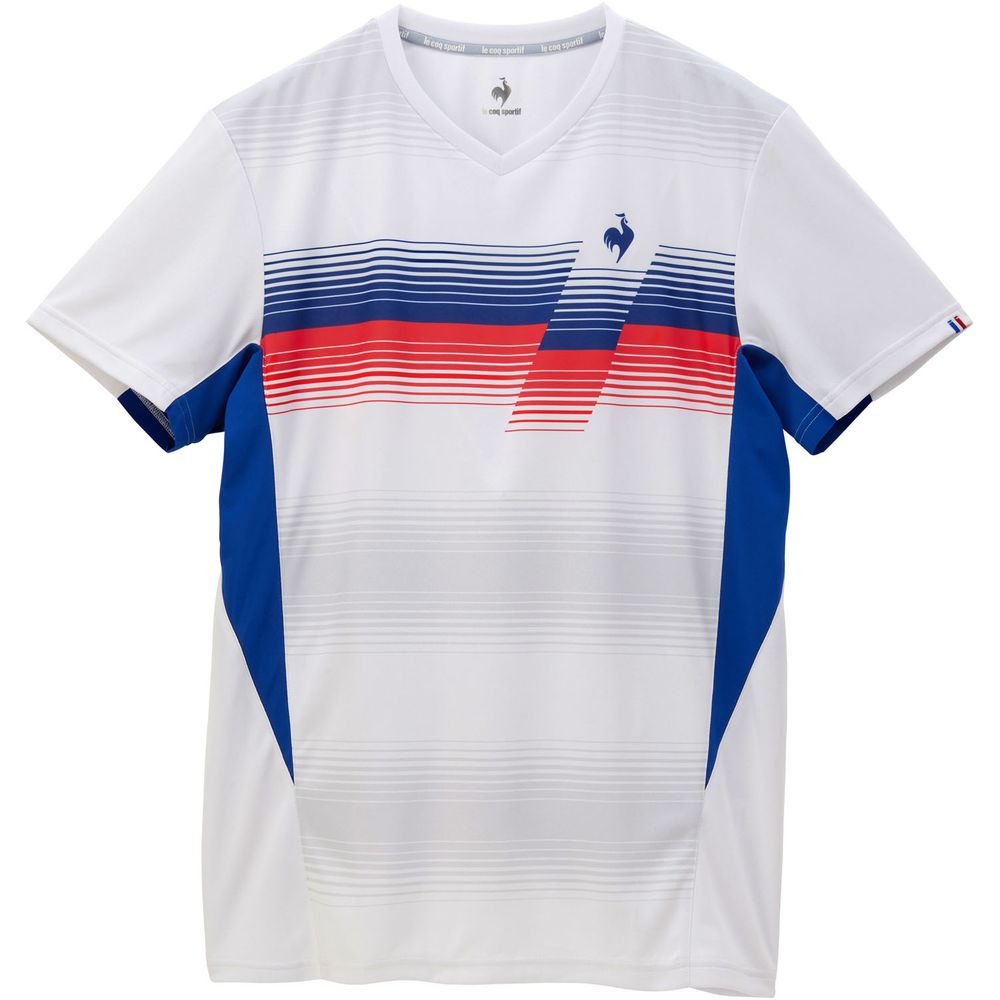 ルコック le coq sportif テニスウェア メンズ グラデーションゲームシャツ QTMXJA03 2024SS