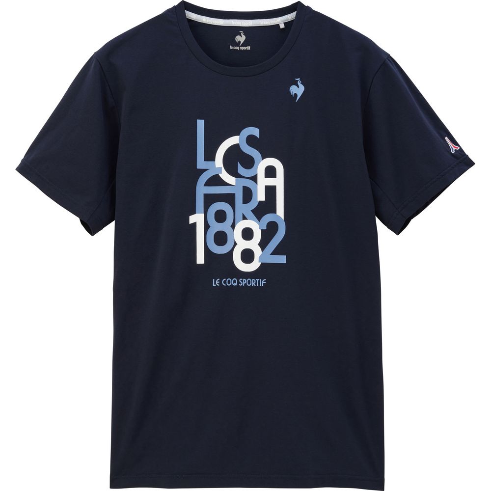 le coq sportif - ルコックスポルティフ テニスウェア 半袖Tシャツ紺 QTMUJA04メンズL新品 le coq sportif - ルコックスポルティフ テニスウェア 半袖T