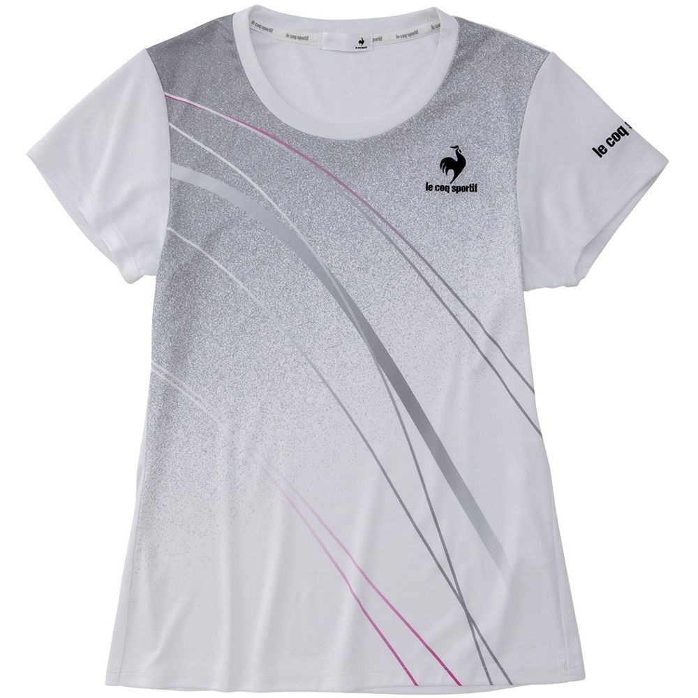ルコック le coq sportif テニスウェア レディース チーム グラフィック ゲームシャツ TEAM GRAPHIC GAME SHIRT  QTWTJA93 2020SS『即日出荷』