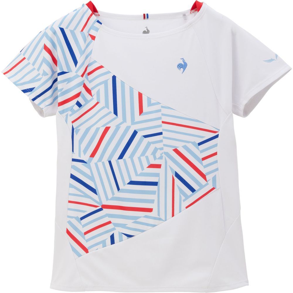☆お値下げ☆ルコック　テニスウェア le coq sportif ルコック テニス デニム プリント ゲームシャツ