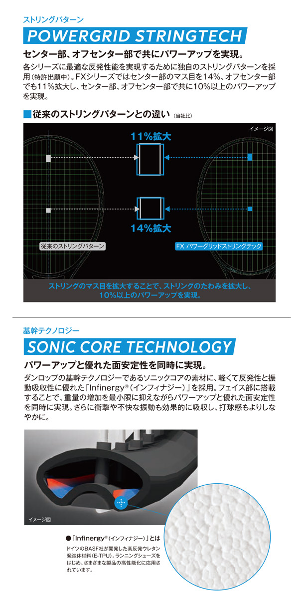 ダンロップ DUNLOP 硬式テニスラケット FX 500 LS DS22302 フレーム