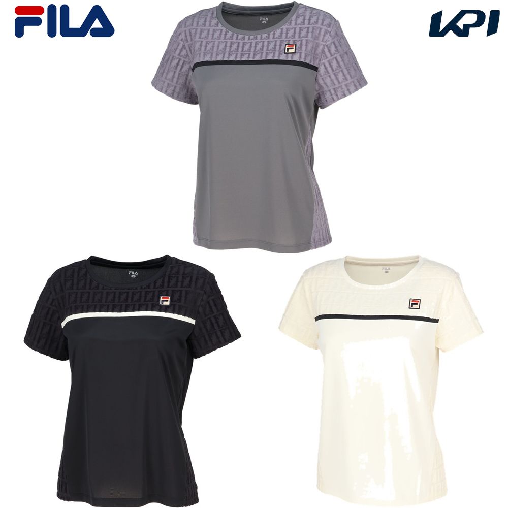 フィラ FILA テニスウェア レディース   ゲームシャツ EL0250 2025FW FILA（フィラ） 「最短当日出荷」フィラ テニスウェア レディース