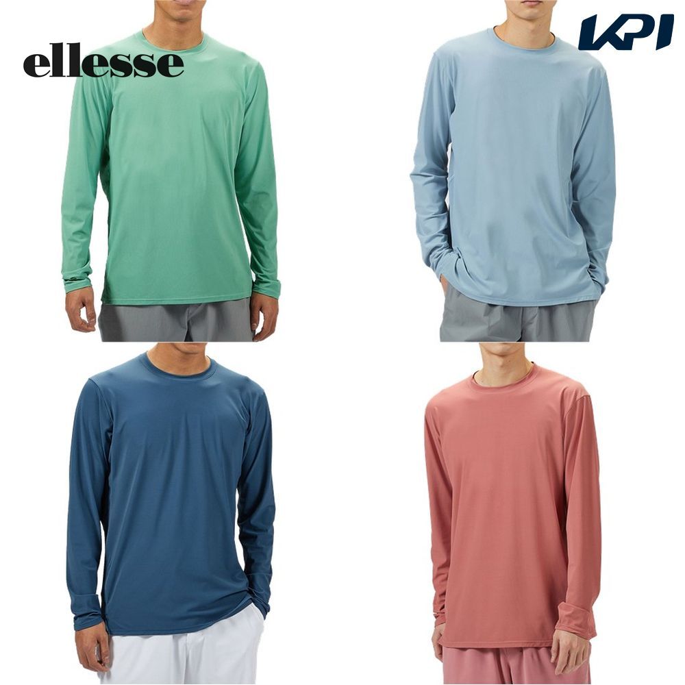 エレッセ Ellesse テニスウェア メンズ ウェールベンチレーションロングスリーブシャツ EM023150 2023SS
