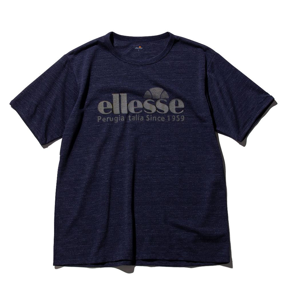 エレッセ Ellesse テニスウェア メンズ S／Sテックデニムロゴクルー EM09320 2019FW｜kpi｜02