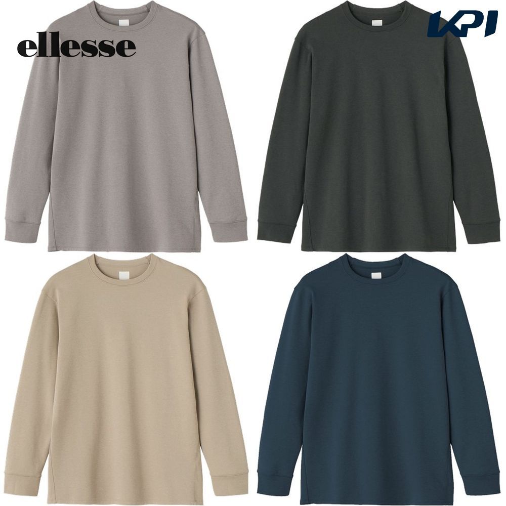 エレッセ Ellesse テニスウェア ユニセックス Medium Thickness L/S Shirt EU323150 2023FW :EU323150:KPI