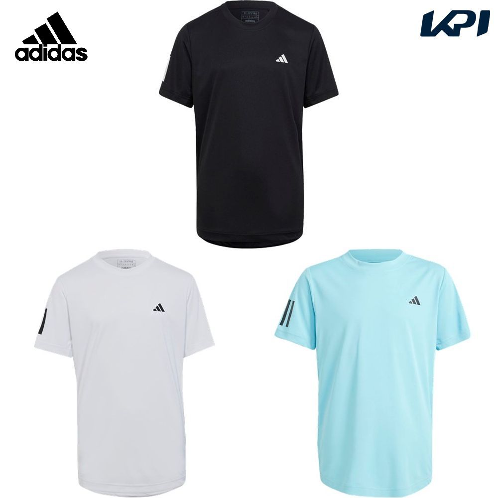 アディダス adidas テニスウェア ジュニア スリーストライプス 半袖Tシャツ EUO60 2023FW｜kpi