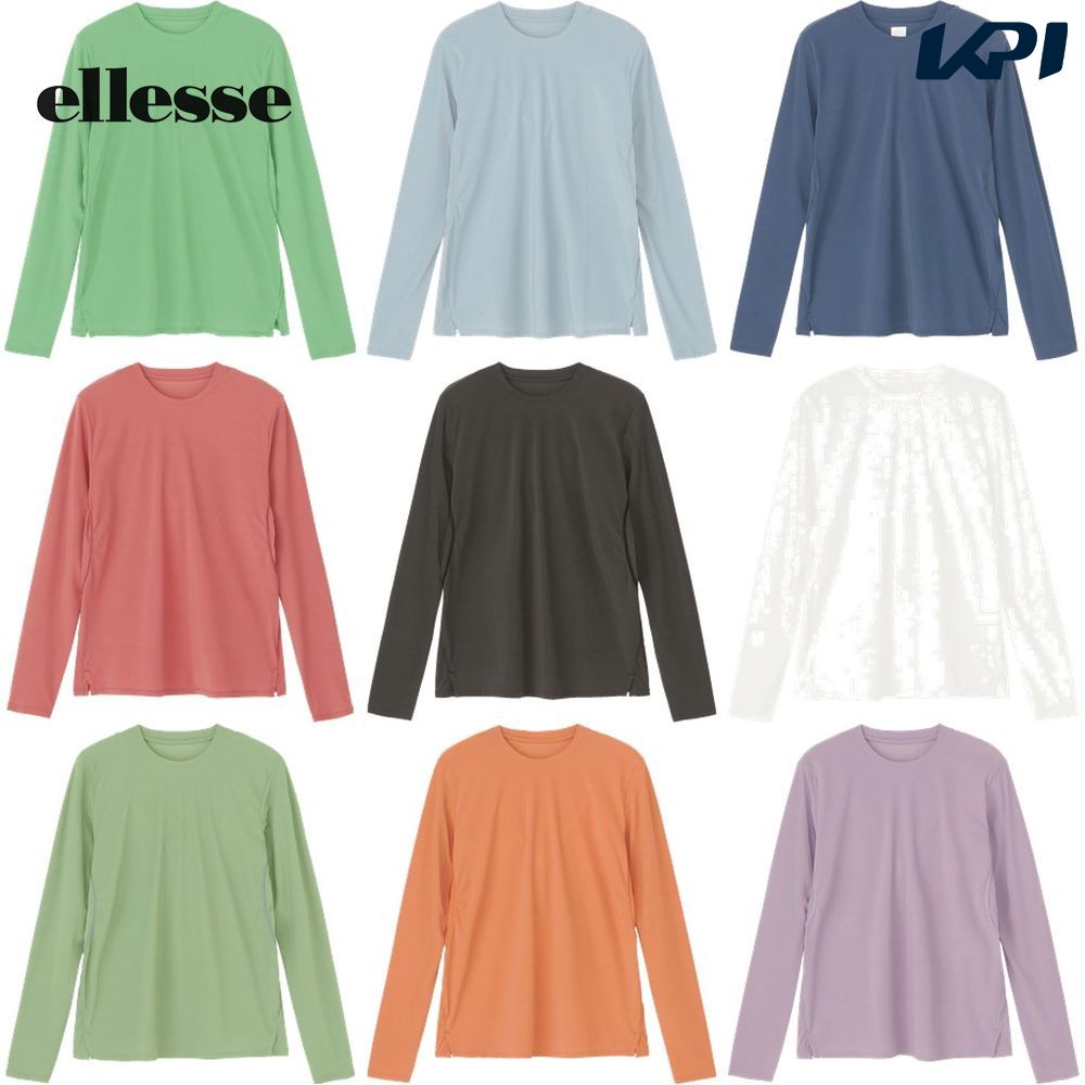 エレッセ Ellesse テニスウェア レディース ウェールベンチレーションロングスリーブシャツ EW023100 2023FW｜kpi