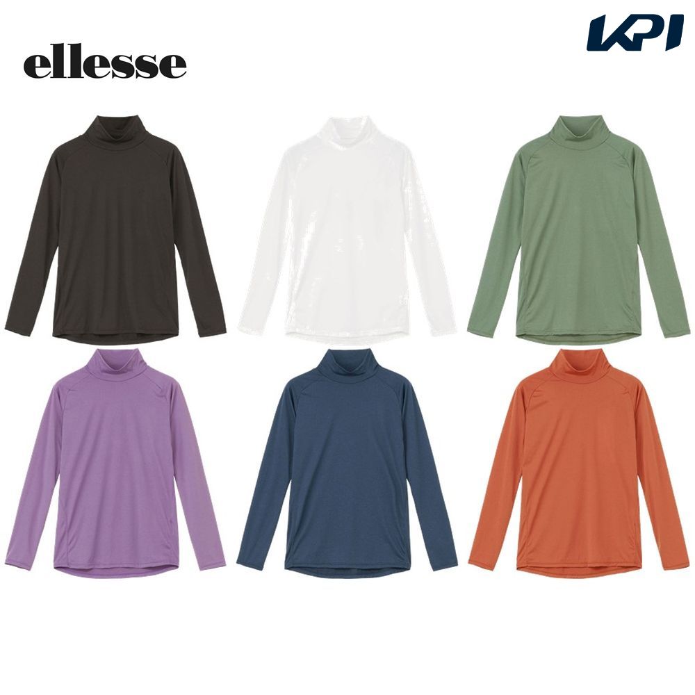 エレッセ Ellesse テニスウェア レディース スキンシェルウォームモックネックシャツ EW723321 2023FW