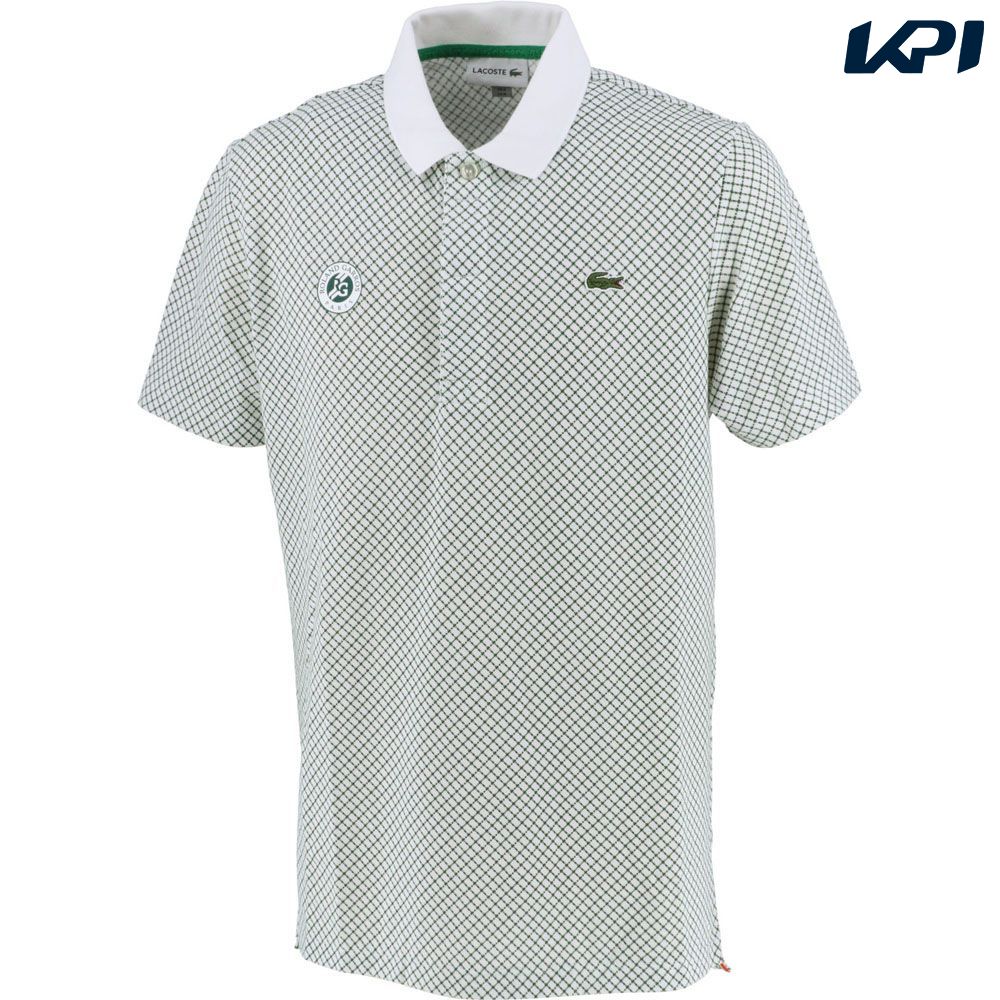 ラコステ LACOSTE テニスウェア メンズ ROLAND GARROS モダンチャックデザインポロシャツ  半袖  PH3634L-YN7 2020FW｜kpi｜02