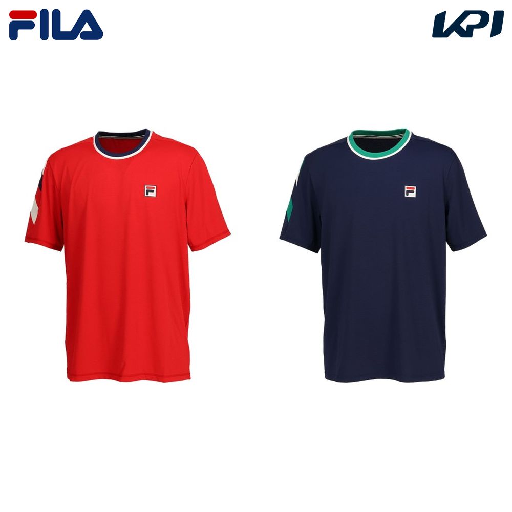 『即日出荷』フィラ FILA テニスウェア メンズ SHORT SLEEVE ショートスリーブゲームシャツ KPI限定モデル FBM5053 2023FW