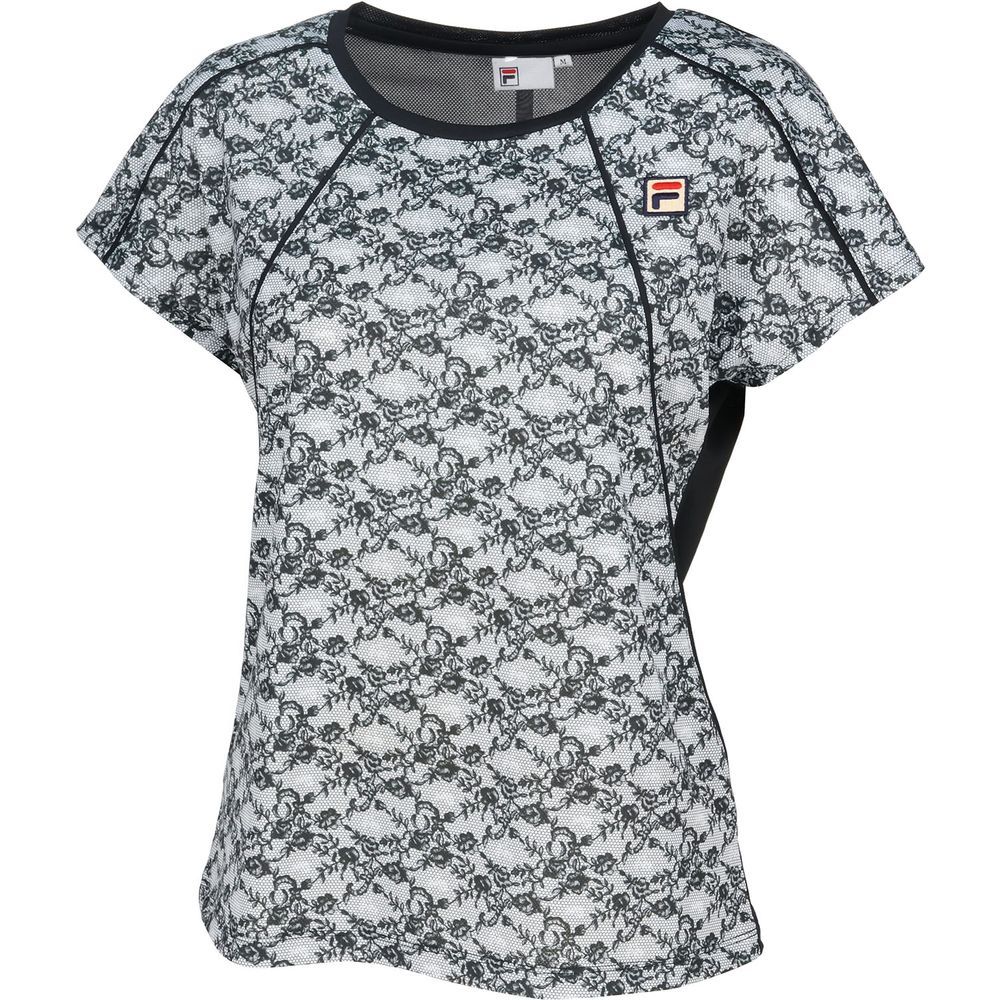 フィラ　テニス　シャツ　EL0062 　 サックス FILA（フィラ） テニスウェア レディース ゲームシャツ EL0062 2025SS
