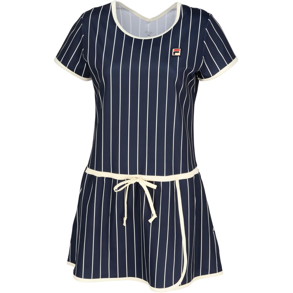 【新品タグ付】FILA テニスウェア ワンピースM ホワイト/ネイビー FILA テニスウェア Mサイズ ホワイト/ネイビー ワンピース