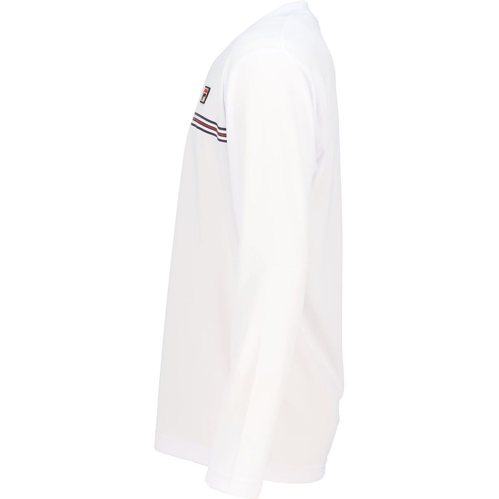 FILA - FILA フィラ テニスウェア クルーネックシャツ VM5586 白メンズL新品 FILA - FILA フィラ テニスウェア クルーネックシャツ VM5586 白