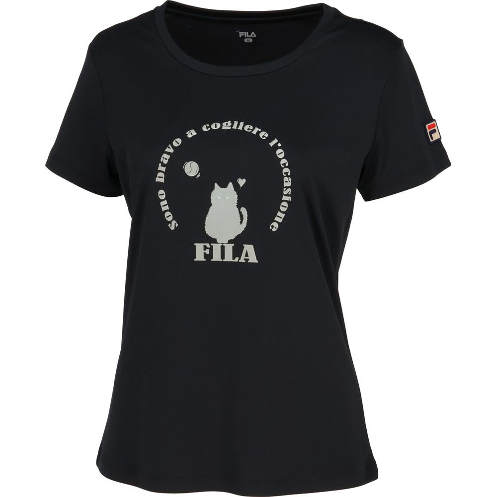 フィラ FILA テニスウェア レディース グラフィックTシャツ VL2702 2023FW