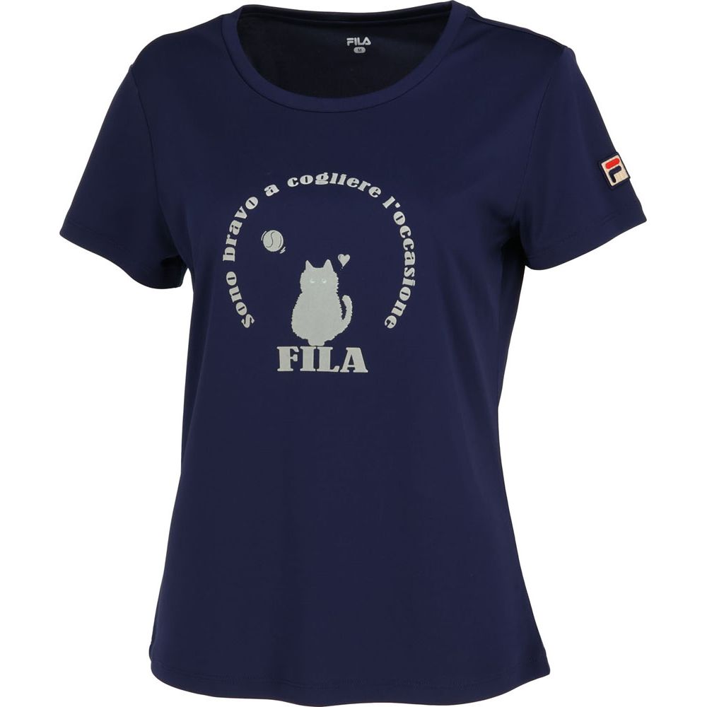 フィラ FILA テニスウェア レディース グラフィックTシャツ VL2702 