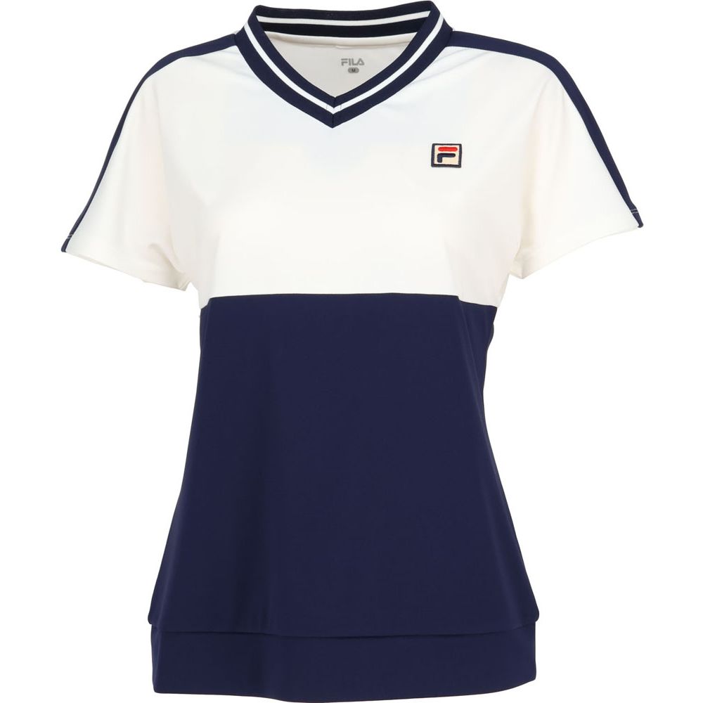 フィラ FILA テニスウェア レディース ゲームシャツ VL2707 2023FW｜kpi｜02