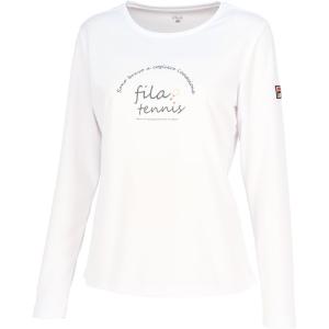 フィラ FILA テニスウェア レディース   グラフィック長袖Tシャツ VL2817 2024SS