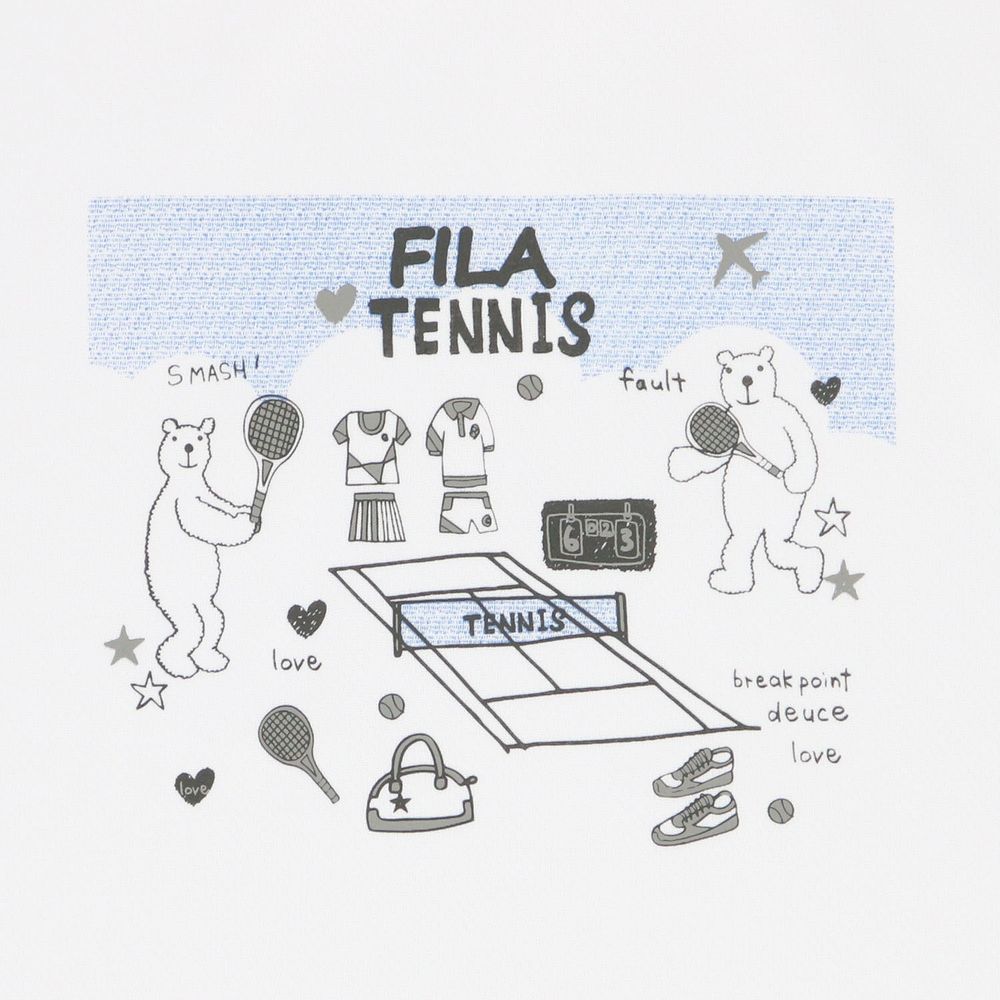 フィラ FILA テニスウェア レディース   グラフィックTシャツ VL2818 2024SS｜kpi｜07