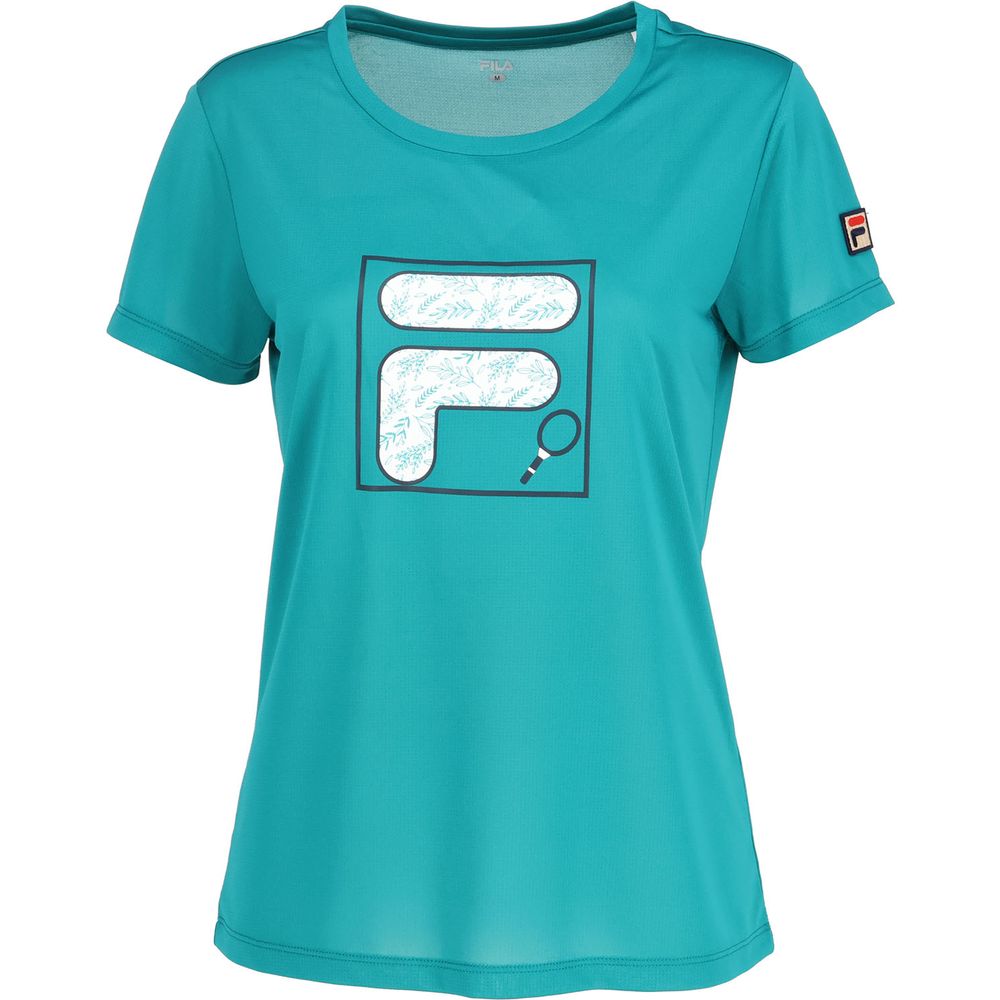 フィラ FILA テニスウェア レディース   グラフィックTシャツ VL2880 2024SS