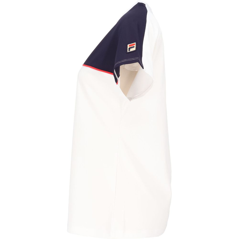 【 FILA】 テニスウェア レディース ゲームシャツ 2025SS　白　M FILA フィラ テニスウェア『レディース』 ゲームシャツ