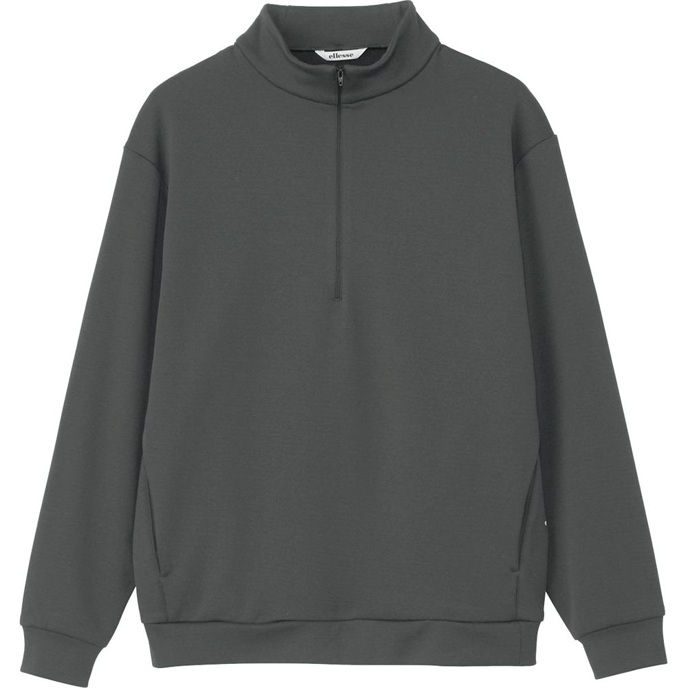 【新品】ellesse ハーフジップシャツ EM323362 Lサイズ ellesse エレッセ Ellesse テニスウェア メンズ コンフォート