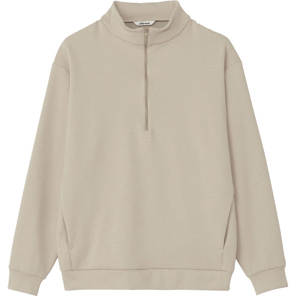 【新品】ellesse ハーフジップシャツ EM323362 Lサイズ ellesse エレッセ Ellesse テニスウェア メンズ コンフォート