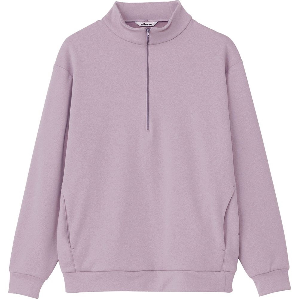 【新品】ellesse ハーフジップシャツ EM323362 Lサイズ ellesse エレッセ Ellesse テニスウェア メンズ コンフォート