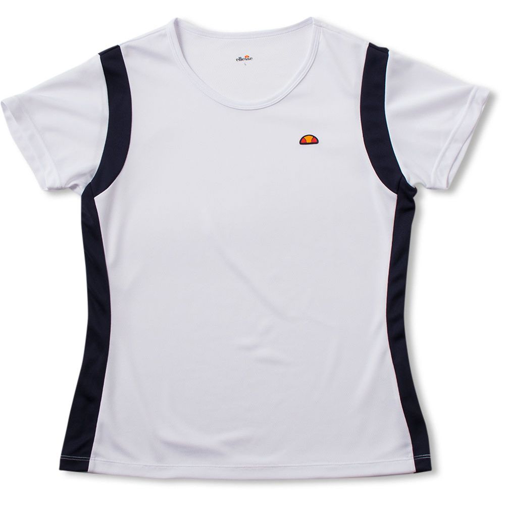 【新品】EllesseテニスウェアM ellesse（エレッセ） テニスウェア レディース S/Sプラクティスクルー
