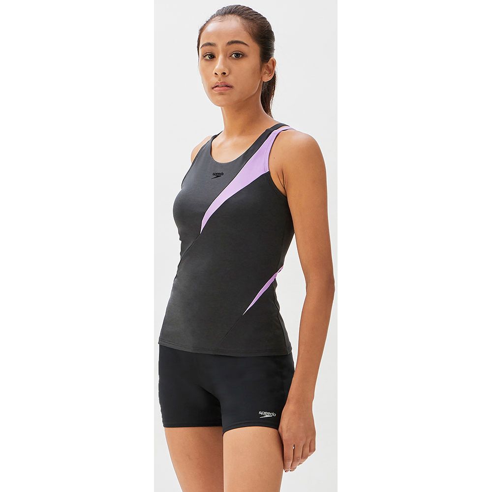 SPEEDO - Speedo スピード DIAGONA_SEPA SFW22215 色 : Kミ Speedo（スピード）】レディース フィットネス水着 Diagona