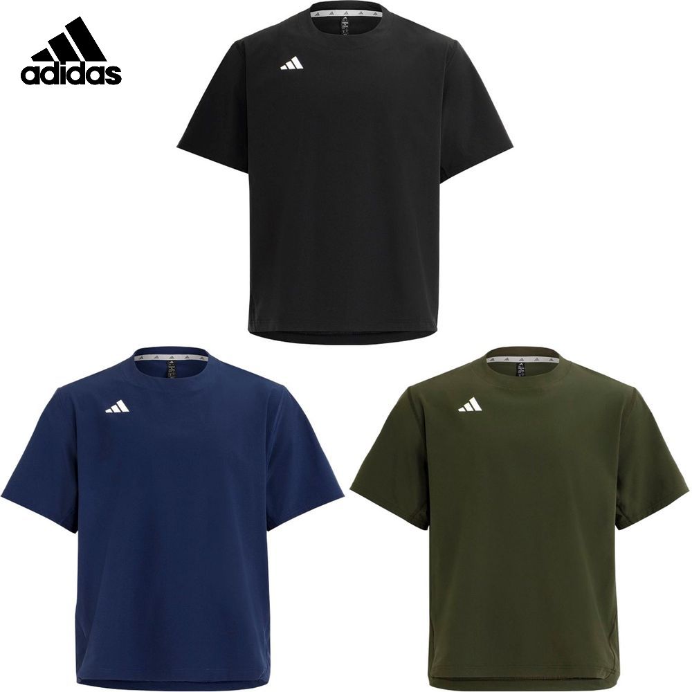 アディダス adidas 野球ウェア ユニセックス   アディゼロ ダグアウト 半袖 ウィンド プルオーバー HI526 2026SS
