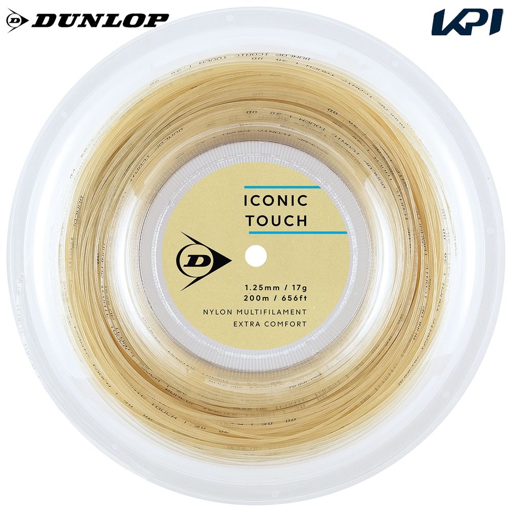 ダンロップ DUNLOP テニスガット・ストリング    ICONIC TOUCH アイコニック・タッチ 200mロール ロールタイプ DSTA32011 | DUNLOP