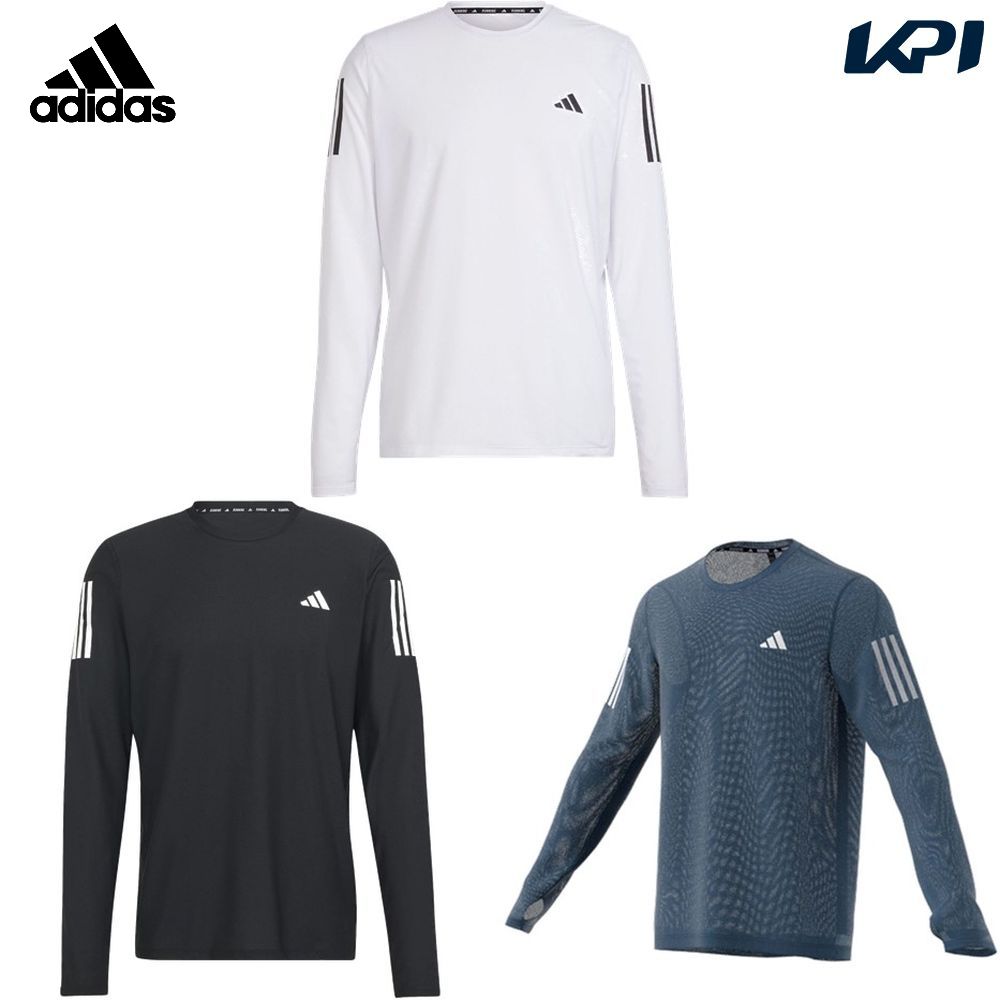 アディダス adidas ランニングウェア メンズ   オウン ザ ラン 長袖Tシャツ IKM72 2024SS｜kpi