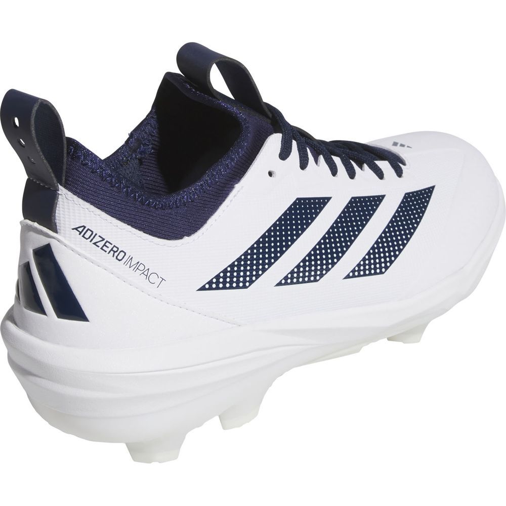 アディダス アディゼロ インパクトTPUホワイト ブラック 野球クリート adidas（アディダス） 野球スパイク メンズ アディゼロ インパクト 2.0