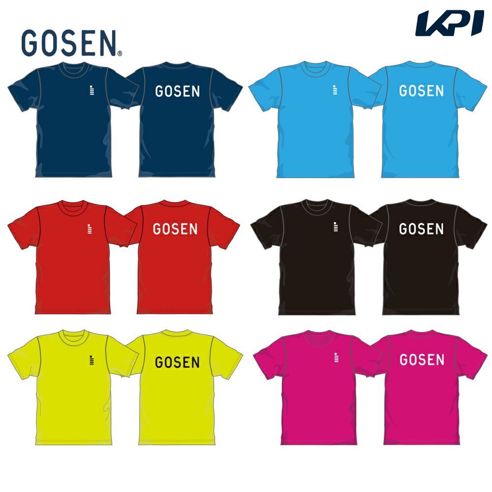 ゴーセン GOSEN テニスウェア ユニセックス 2021秋企画 ワンポイントロゴ Tシャツ JPT01 2021FW『即日出荷』｜kpi