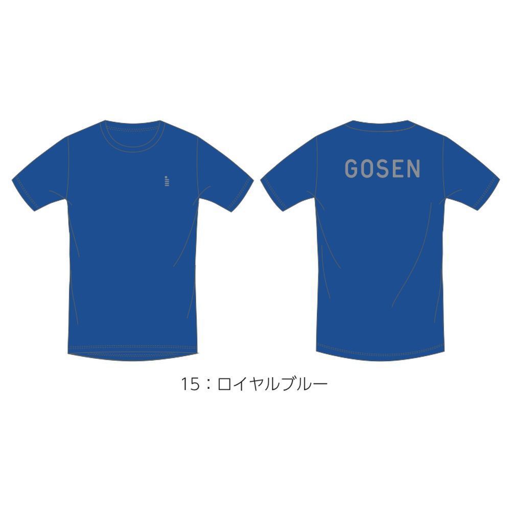 ゴーセン GOSEN テニスウェア ユニセックス   2023秋企画 ロゴＴシャツ JPT35 2023FW｜kpi｜02