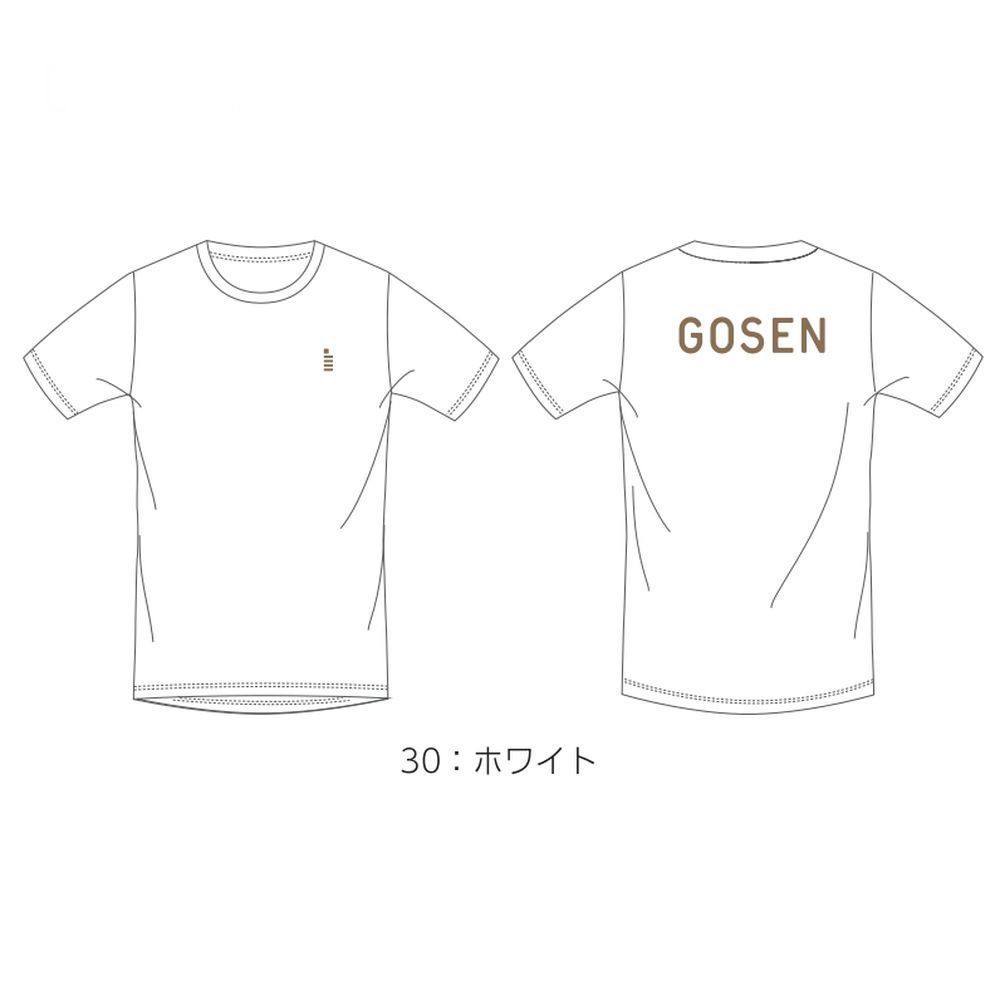ゴーセン GOSEN テニスウェア ユニセックス   2023秋企画 ロゴＴシャツ JPT35 2023FW｜kpi｜03