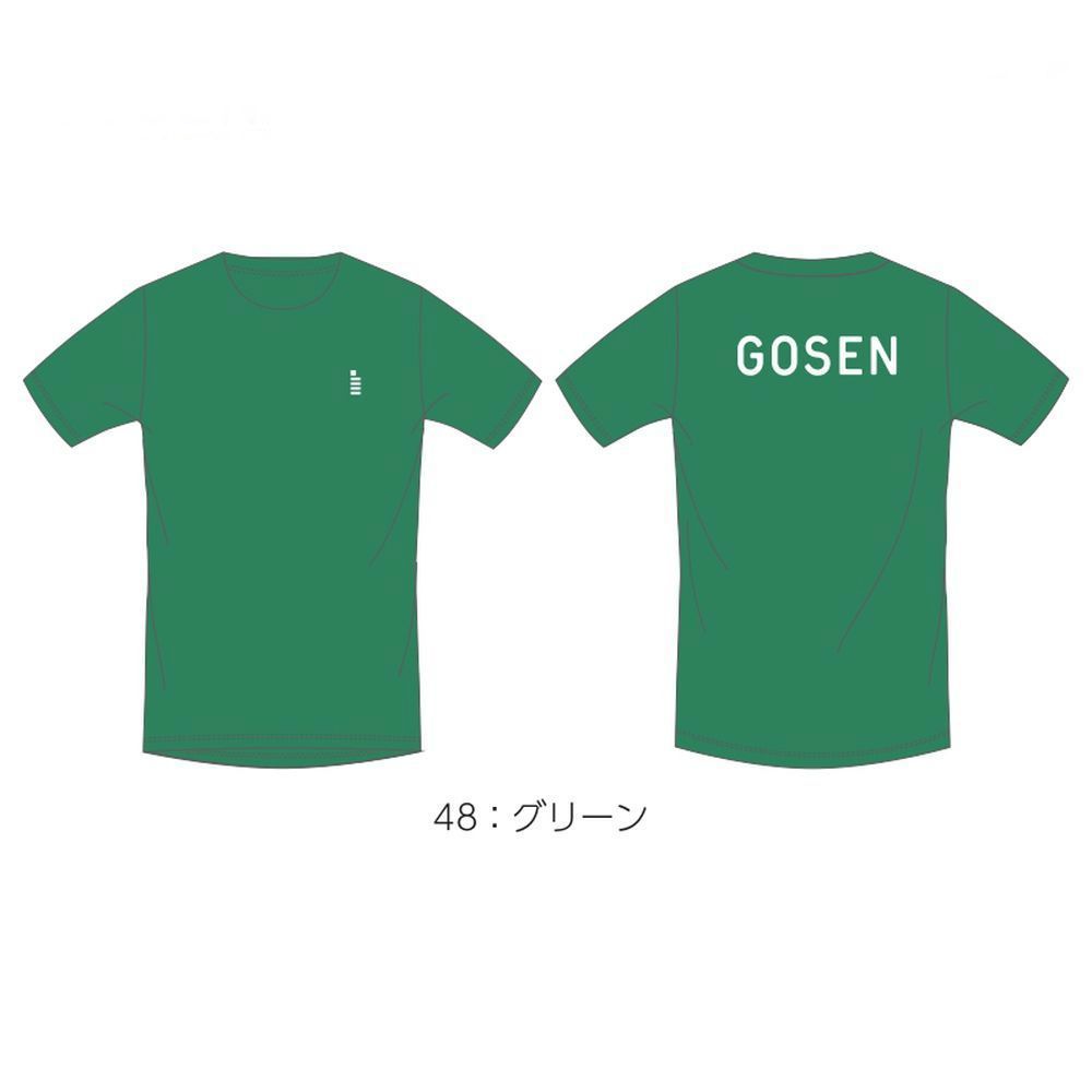 ゴーセン GOSEN テニスウェア ユニセックス   2023秋企画 ロゴＴシャツ JPT35 2023FW｜kpi｜05