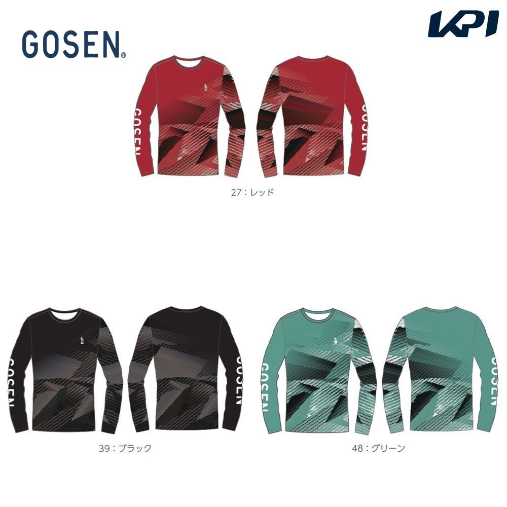 ゴーセン GOSEN テニスウェア ユニセックス 2023秋企画 昇華ロングスリーブＴシャツ JPT36 2023FW