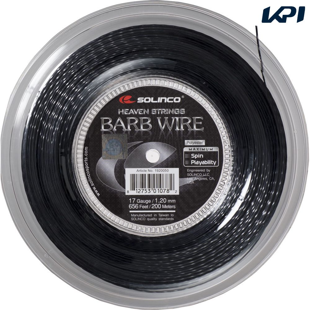 ソリンコ SOLINCO テニスガット・ストリング    バーブワイヤー 200mロール KSC779R ソリンコ SOLINCO テニスガット・ストリング バーブワイヤー 200m