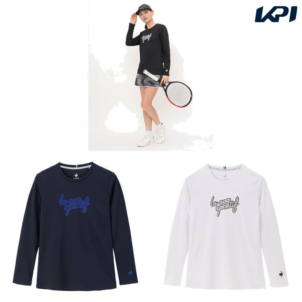 ルコック le coq sportif テニスウェア レディース   シンプルロゴ長袖シャツ LN4FLT20L 2024FW