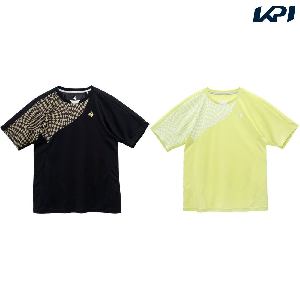 ルコック le coq sportif テニスウェア メンズ   Aile forme グラフィックゲームシャツ LN5SHT10M 2025SS