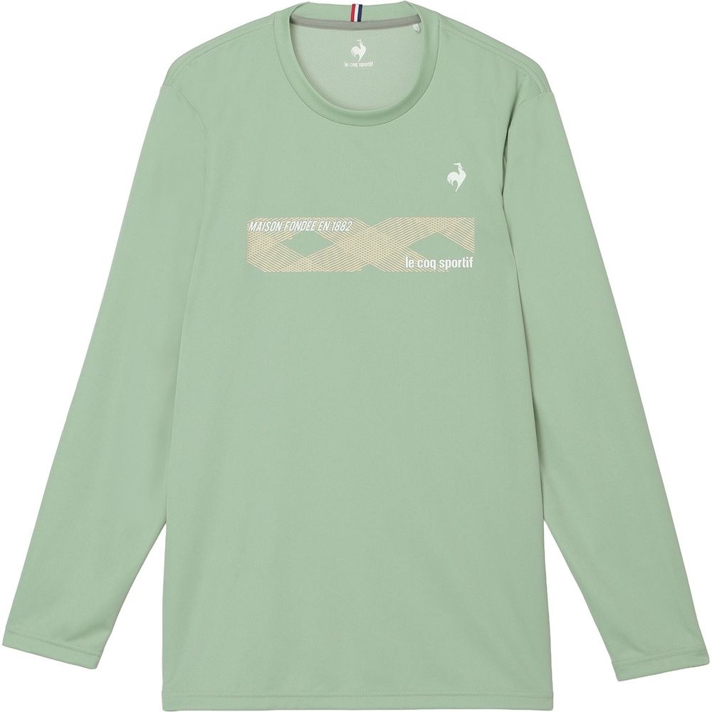 le coq sportif　テニスウェア Sサイズ カーキ ルコック le coq sportif テニスウェア メンズ 長袖プラクティスシャツ