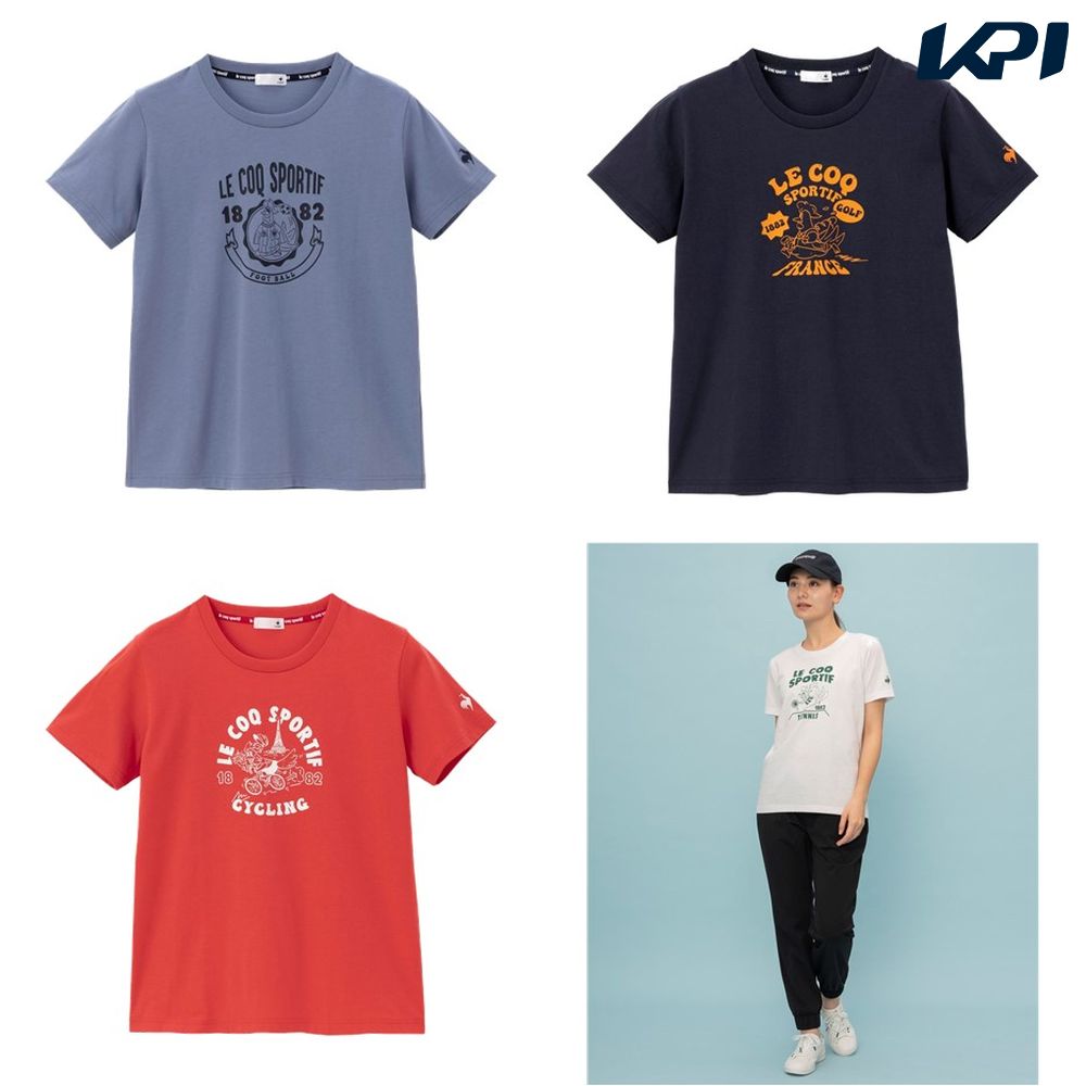 ルコック le coq sportif 健康・ボディケアウェア レディース   グラフィックシャツ LT4FHT03L 2024FW