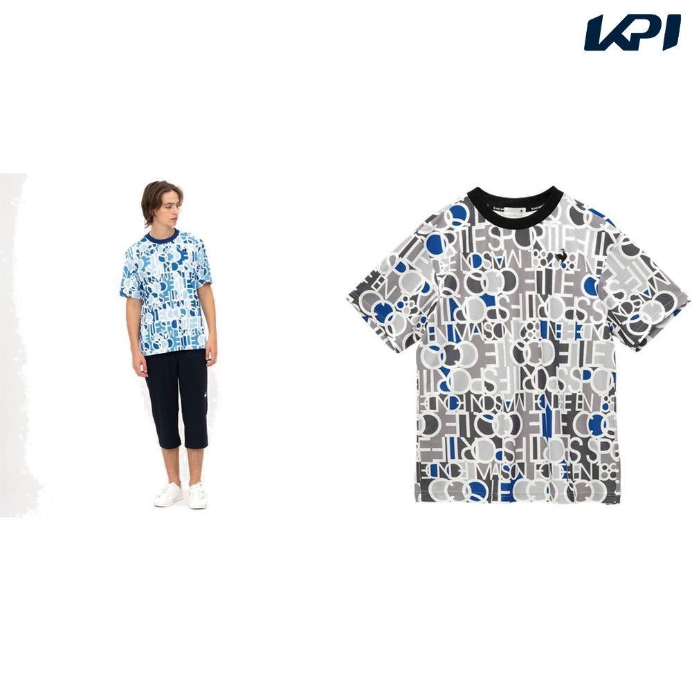 ルコック le coq sportif フィットネスウェア メンズ   サンスクリーングラフィックシャツ LT5SHT04M 2025SS