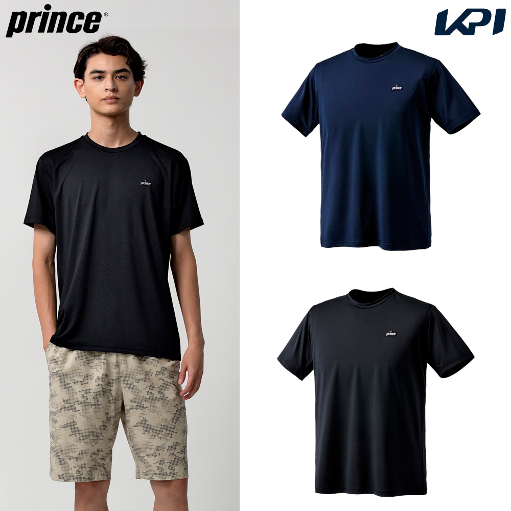 プリンス Prince テニスウェア メンズ   メッシュゲームシャツ MS4018 2024SS｜kpi