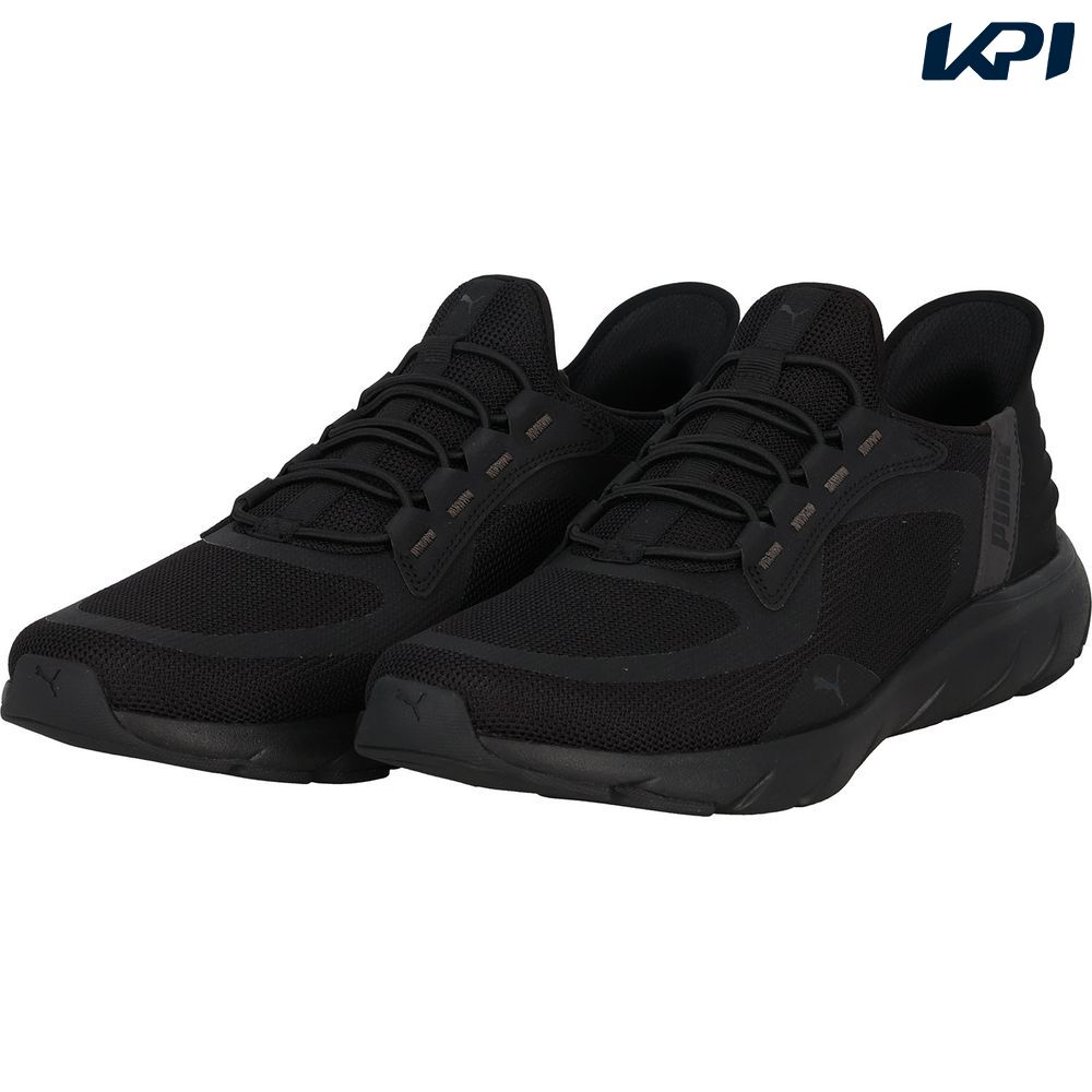 Puma フィットネスシューズ ブラック/レッド 人気必至のPUMAのレーシングシューズがブラック、レッドともに