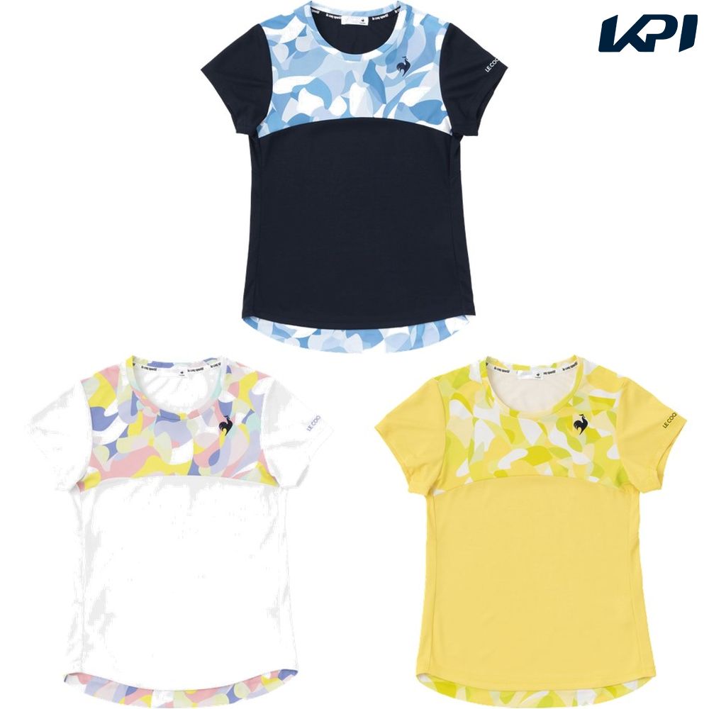 日時指定 ルコック le coq sportif テニスウェア レディース SUNSCREEN グラフィックゲームシャツ QTWVJA01  2023SS