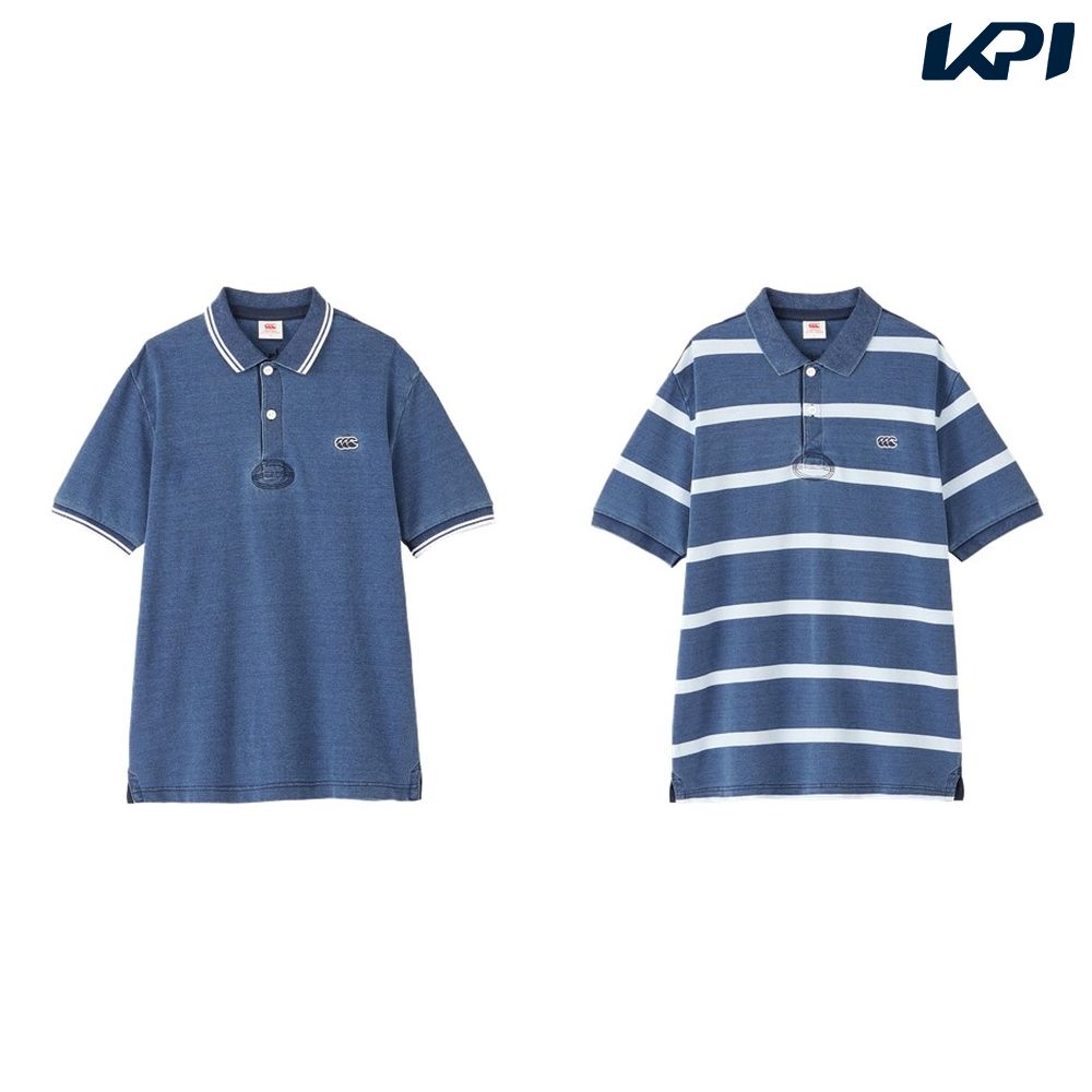 カンタベリー CANTERBURY ラグビーウェア ユニセックス S/S INDIGO RUGGER POLO RA34144 2024SS :RA34144:KPI