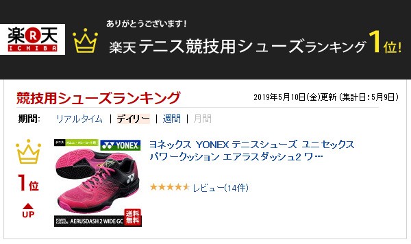 YONEX テニスシューズ ユニセックス パワークッション エアラス 