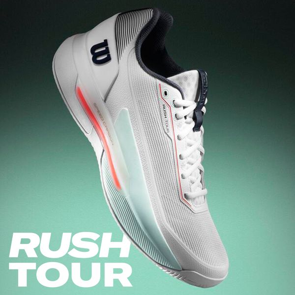 Wilson（ウイルソン） テニスシューズ メンズ RUSH TOUR 5 Wh/Bay